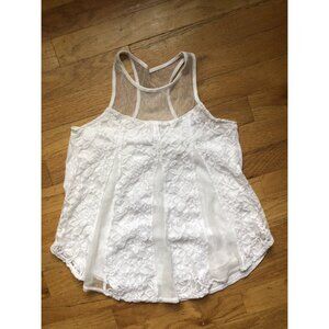 Abercrombie Size 10 White Lace Tank Top